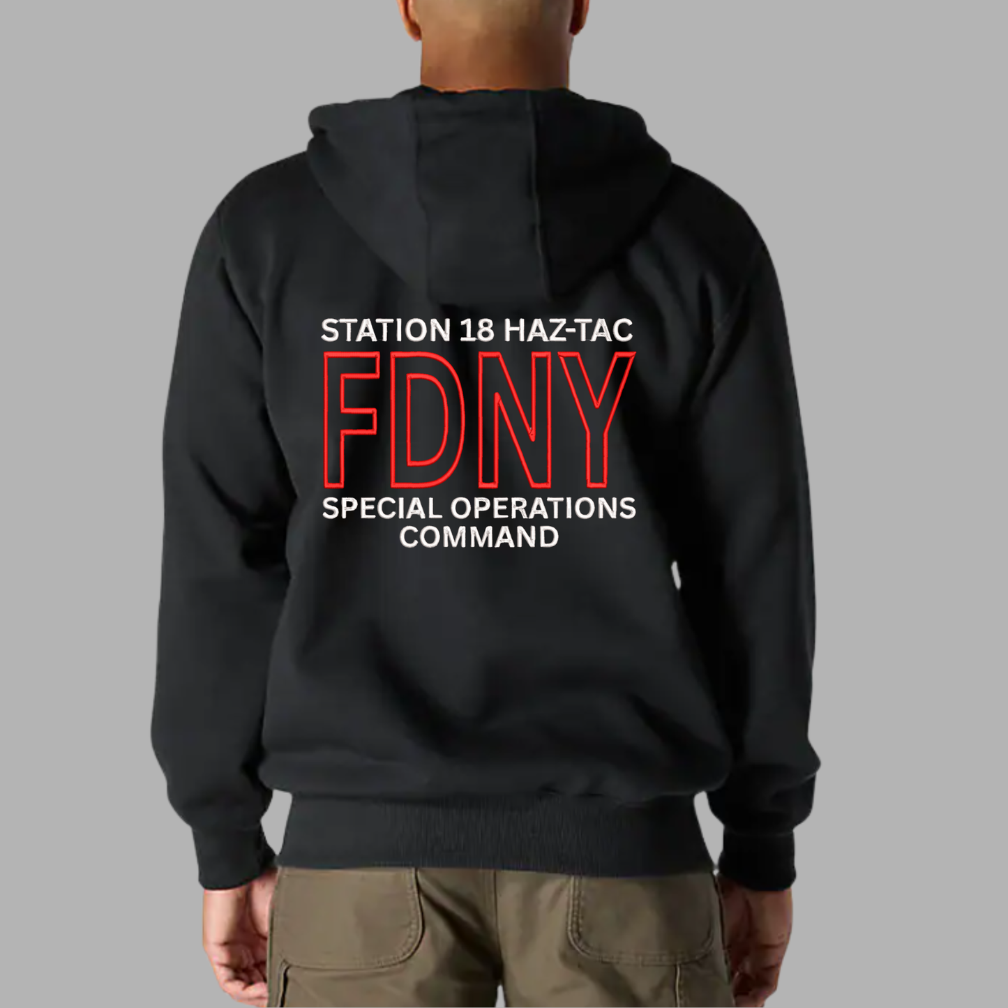 FDNY Station 18 Full Zip Hoodie
