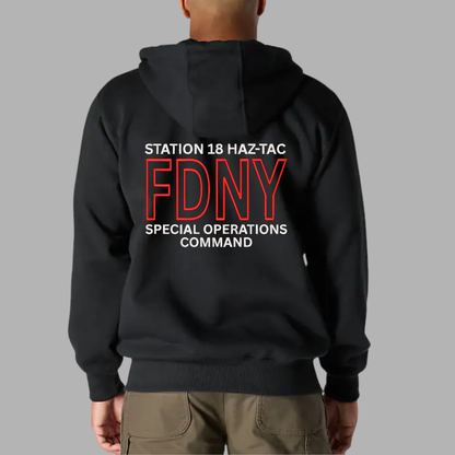 FDNY Station 18 Full Zip Hoodie