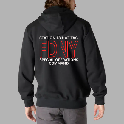FDNY Station 18 Quarter-Zip Hoodie