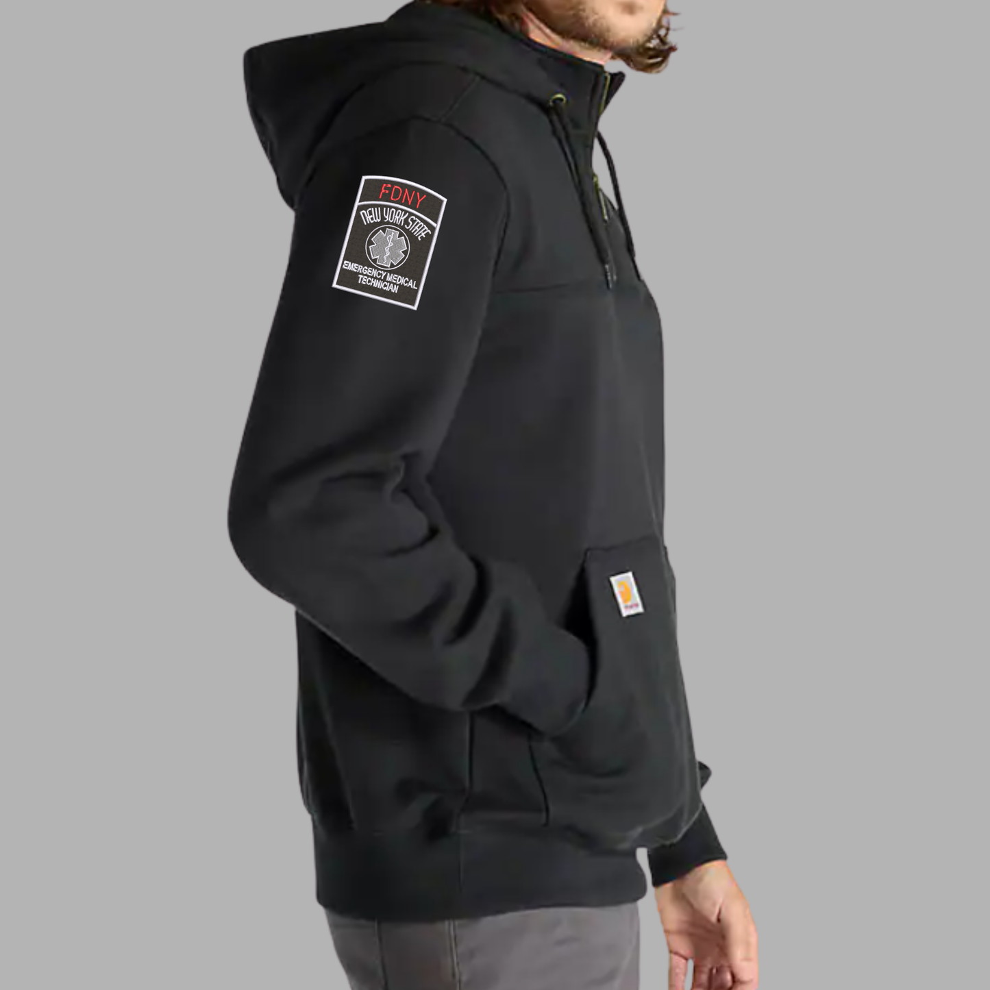 FDNY Station 18 Quarter-Zip Hoodie